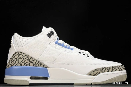 JORDAN “UNC” AIR WHITE 3 RETRO 0912